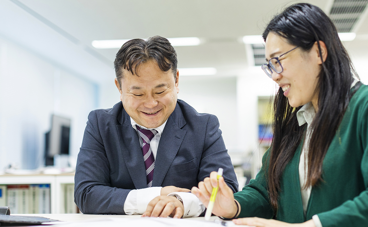 BIM/CIM室長として、若手の育成にも力を入れています。