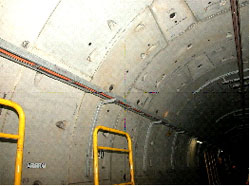 Segmental lining of the
                          Toei Oedo subway line tunnel